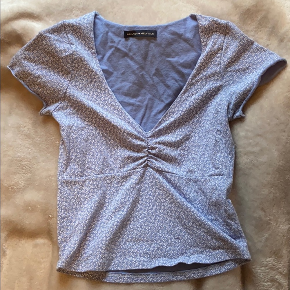 floral brandy cropped tee